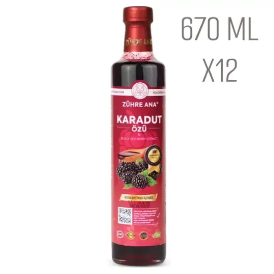 Karadut Özü Net Miktar: 670gr 12 Adet