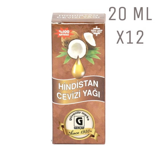 Hindistan Cevizi Yağı 20ml X12 Adet