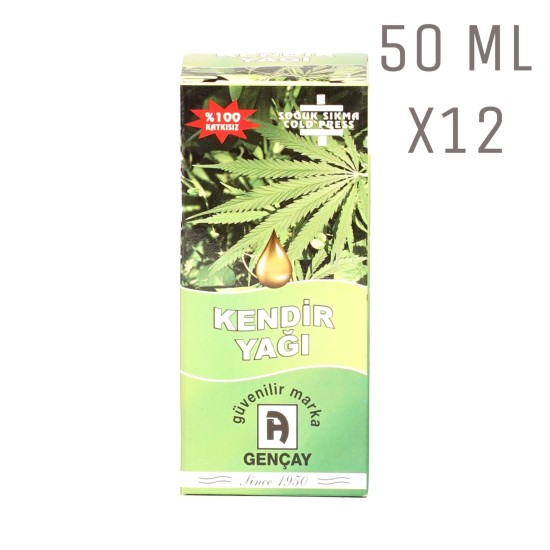 Kendir Tohumu (Kenevir) Yağı 50ml X12 Adet