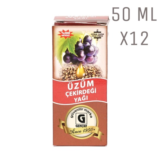 Üzüm Çekirdeği Yağı 50ml X12 Adet