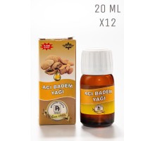 Acı Badem Yağı 20 ml X12 Adet