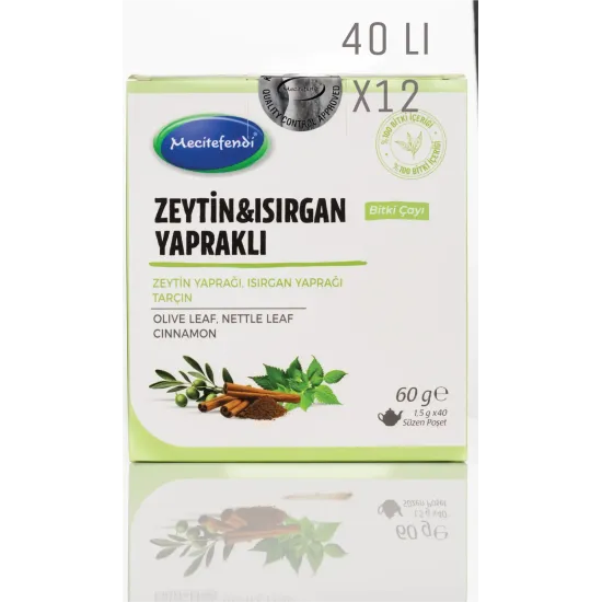 Zeytin Yapraklı & Isırgan Otlu Çay 40'lı 12 Adet