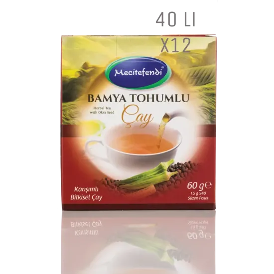 Bamya Tohumlu Çay 40’lı Poşet Çay 12 Adet