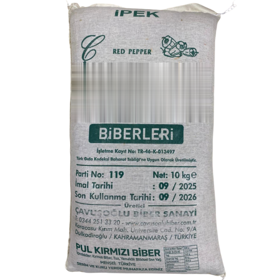 Çavuşoğlu İpek Biber 10 KG