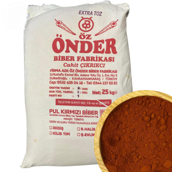 Önder Extra Acı Toz Biber 25KG