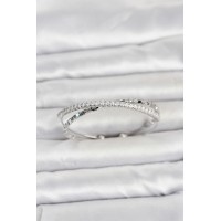 Pirinç Gümüş Renk Zirkon Taşlı ve Dorika Model Kadın Bileklik TJ-BB8506