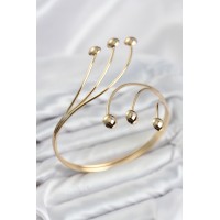 Pazu Bileklik Gold Renk Pirinç Puntalı TJ-BB8559