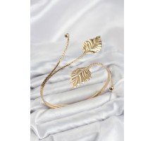 Pazu Bileklik Gold Renk Pirinç Yaprak Model TJ-BB8560