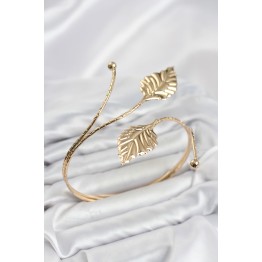 Pazu Bileklik Gold Renk Pirinç Yaprak Model TJ-BB8560