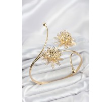 Pazu Bileklik Gold Renk Pirinç Lotus Model TJ-BB8561