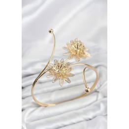 Pazu Bileklik Gold Renk Pirinç Lotus Model TJ-BB8561