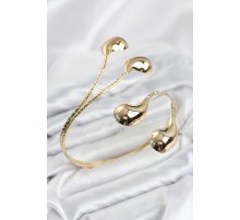 Pazu Bileklik Gold Renk Pirinç Damla Model TJ-BB8564