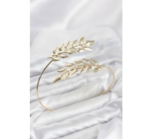Pazu Bileklik Gold Renk Pirinç Zeytin Dalı Model TJ-BB8571