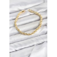 CM Burgu Model Gold Renk Pirinç Kadın Bileklik TJ-BB8591