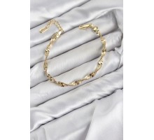 CM Burgu İtalyan Zincir Model Gold Renk Pirinç Kadın Bileklik TJ-BB8594