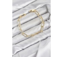 CM Ataş Zincir Model Gold Renk Pirinç Kadın Bileklik TJ-BB8595