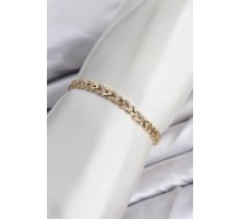 CM Model Zirkon Taşlı VIP Seri Gold Renk Pirinç Kadın Bileklik TJ-BB8603