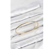 CM Gold Renk Lazer Kesim Model 65 mm Bilezik TJ-BB8617