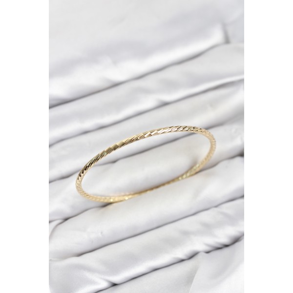 CM Gold Renk Lazer Kesim Model 65 mm Bilezik TJ-BB8617
