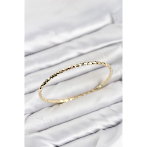 CM Gold Renk Lazer Kesim 65 mm Bilezik TJ-BB8619