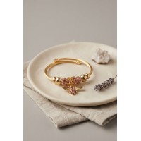 Pembe Arı Model Gold Renk Charm Bileklik TJ-BB8689