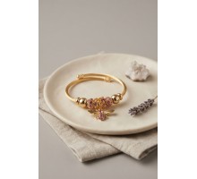 Pembe Arı Model Gold Renk Charm Bileklik TJ-BB8689