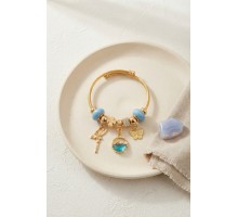Balık ve Tinker Bell Model Mavi Charmlı Bileklik TJ-BB8721