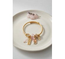 Kedili Model Pembe Charmlı Bileklik TJ-BB8723