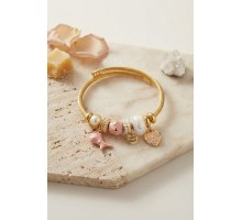 Trex ve Kalp Pembe Charmlı Bileklik TJ-BB8727