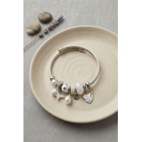 Beyaz Dino Charmlı Bileklik TJ-BB8801