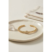 Gold Renk Dorika Model Zirkon Taşlı Kadın Bileklik TJ-BB8857