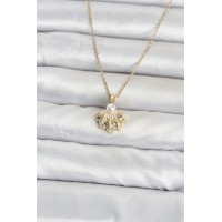 316L Çelik Zincir Gold Renk Deniz Kabuğu Model Kadın Kolye TJ-BKO11086