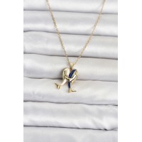 316L Çelik Zincir Gold Renk Dolphin Model Kadın Kolye TJ-BKO11094