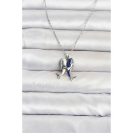 316L Çelik Zincir Gümüş Renk Dolphin Model Kadın Kolye TJ-BKO11095