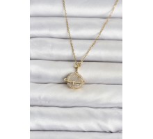 316L Çelik Zincir Gold Renk Gezegen Model Kadın Kolye TJ-BKO11102