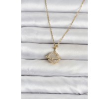 316L Çelik Zincir Gold Renk Gezegen Model Kadın Kolye TJ-BKO11102
