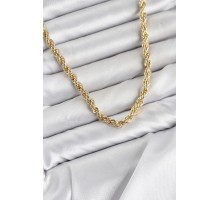 CM Burgu Model Gold Renk Pirinç 60 cm Kadın Kolye TJ-BKO11127