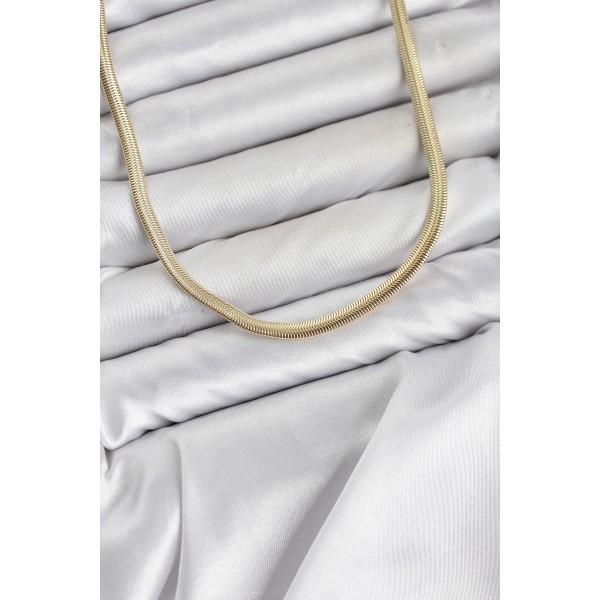 CM Yassı Yılan Zincir Model 60 cm Kadın Kolye TJ-BKO11128