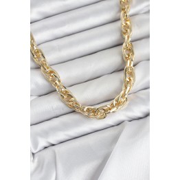 CM Kalın Burgu Model Gold Renk 60 cm Kadın Kolye TJ-BKO11129