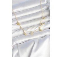 Pirinç Gold Renk Minimal Deniz Konsept Kadın Kolye TJ-BKO11150