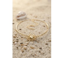 Güneş Model Gold Renk Choker Kadın Kolye TJ-BKO11152