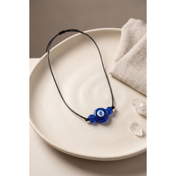 Handmade Bohem Mavi Nazar Kolye TJ-BKO11198