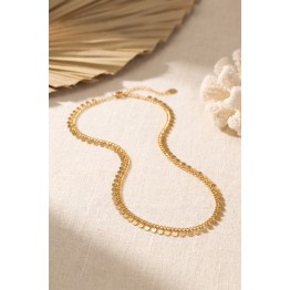 Gold Renk Pul Model 60 cm Kadın Kolye TJ-BKO11213