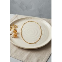 CM Top Zincirli Gold Renk 50 cm Kadın Kolye TJ-BKO11216