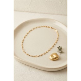 CM Top ve Halka Zincir Model 50 cm Gold Renk Kadın Kolye TJ-BKO11218