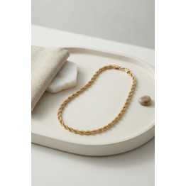 CM Burgu Model Gold Renk 10 mm Kalınlık 50 cm Kadın Kolye TJ-BKO11220
