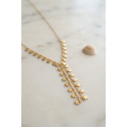Gold Pirinç Yıldız Model Kadın Kolye TJ-BKO11249
