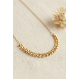 Gold Pirinç Topçuk Model Kadın Kolye TJ-BKO11251