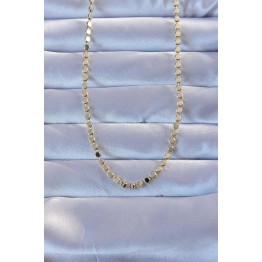 316L Çelik Gold Renk 60 cm Parçalı Ezme Kolye TJ-BKO9470
