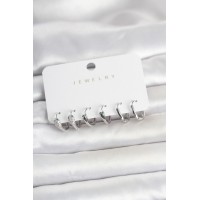 Pirinç Gümüş Renk Yılan Model Kadın Küpe Seti TJ-BKP11787